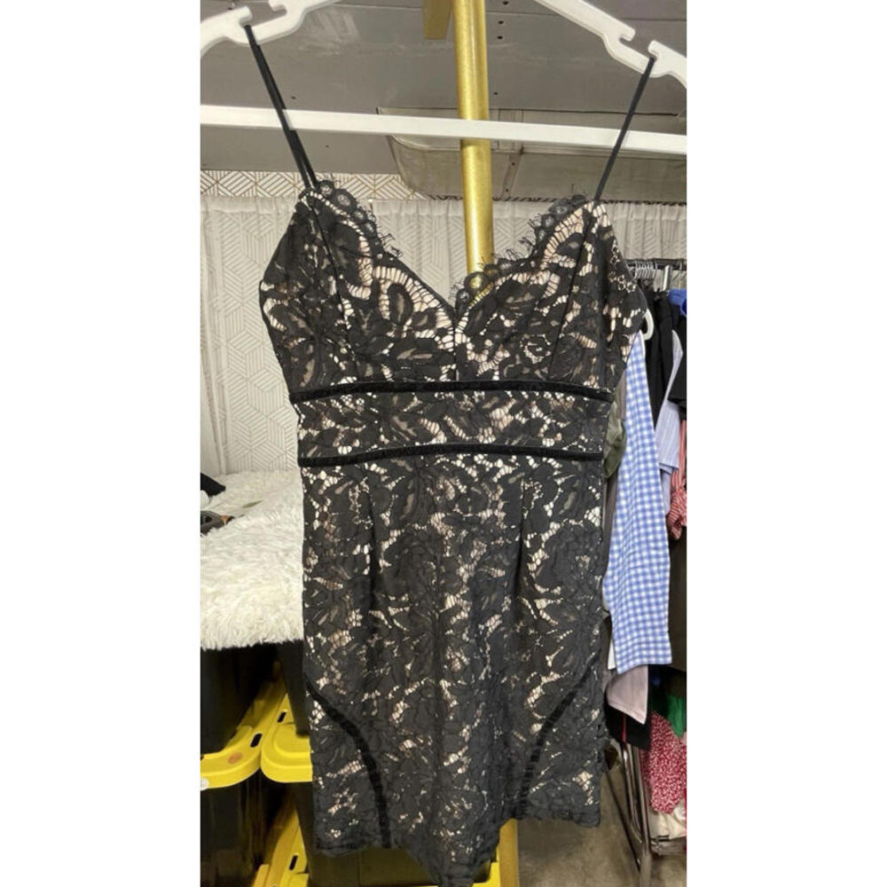 Revolve Superdown Black Lace Mini Dress XXS Cocktail Party Night Out Sexy